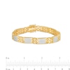 Men's 2 CT. T.W. Diamond Link Bracelet in 10K Gold – 8.5"