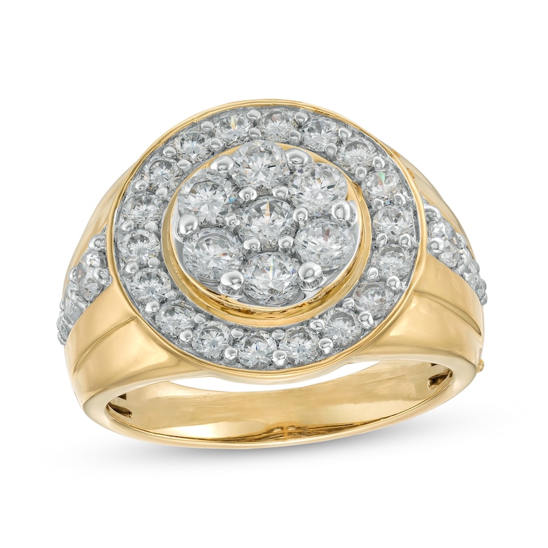 Main Image 1 of 2-1/2 CT. T.W. Multi-Diamond Frame Ring in 10K Gold