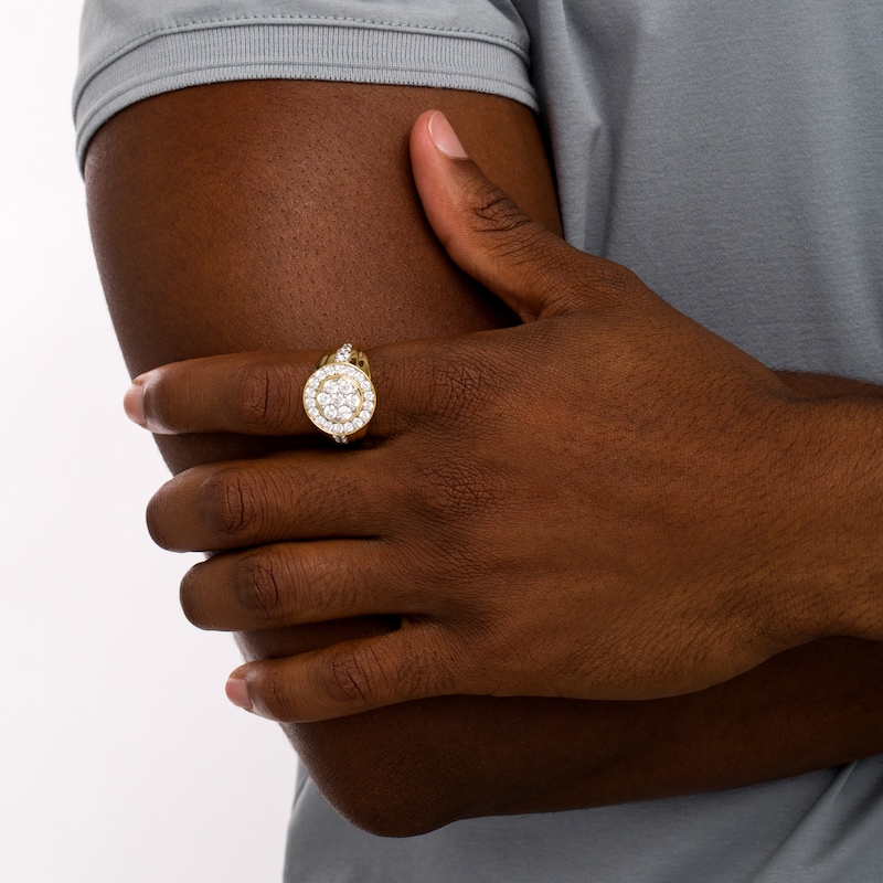 Main Image 2 of 2-1/2 CT. T.W. Multi-Diamond Frame Ring in 10K Gold