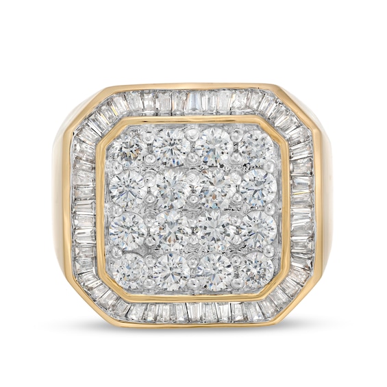 3 CT. T.w. Octagonal Multi-Diamond Octagonal Frame Ring in 10K Gold