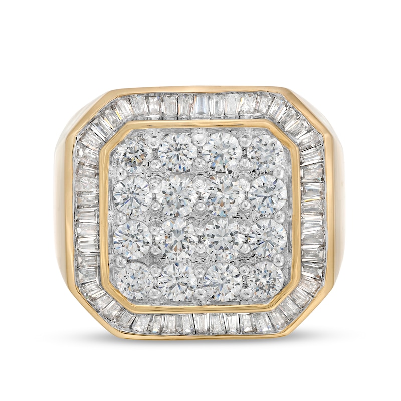 Main Image 1 of 3 CT. T.W. Octagonal Multi-Diamond Octagonal Frame Ring in 10K Gold