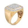 Thumbnail Image 2 of Men's 3 CT. T.W. Octagonal Multi-Diamond Octagonal Frame Ring in 10K Gold