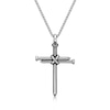 Thumbnail Image 2 of Men's Triple Nails "X" Cross Pendant in Stainless Steel - 24"