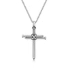 Thumbnail Image 3 of Men's Triple Nails "X" Cross Pendant in Stainless Steel - 24"