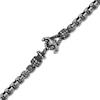 Thumbnail Image 2 of Antique Finish Link Chain Anchor Bracelet in Stainless Steel and Black IP - 8.5"