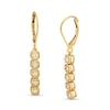 Thumbnail Image 1 of 3/8 CT. T.W. Diamond Five Stone Linear Box Drop Earrings in 10K Gold