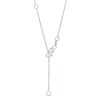 Thumbnail Image 3 of Oval Tanzanite and 1/8 CT. T.W. Diamond Frame Pendant in 14K White Gold