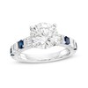Thumbnail Image 1 of TRUE Lab-Grown Diamonds by Vera Wang Love 2-5/8 CT. T.W. and Blue Sapphire Engagement Ring in 14K White Gold (F/VS2)