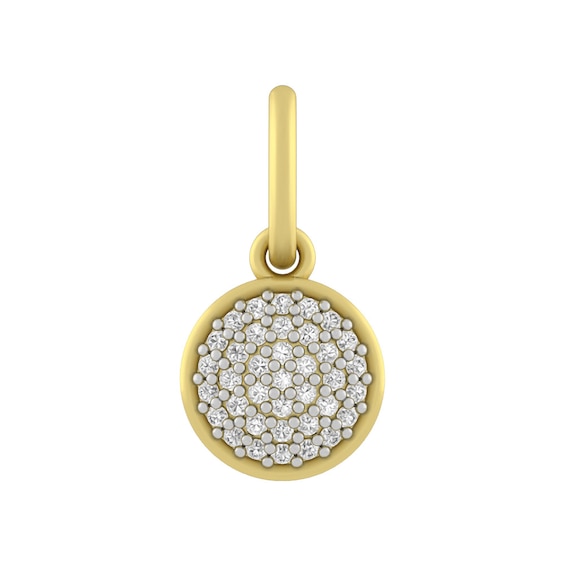 1/10 CT. T.w. Multi-Diamond Charm (Metal Color)
