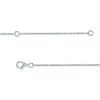 Thumbnail Image 3 of 3/8 CT. T.W. Pear-Shaped Multi-Diamond Chain Drop Necklace in 10K White Gold