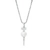 Thumbnail Image 1 of Men's 9.5-10.0mm Freshwater Cultured Pearl Screw Pendant in Sterling Silver – 22"