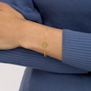 Thumbnail Image 2 of Madeira Citrine Sacral Chakra Symbol Bracelet in Sterling Silver with 18K Gold Plate – 7.75"