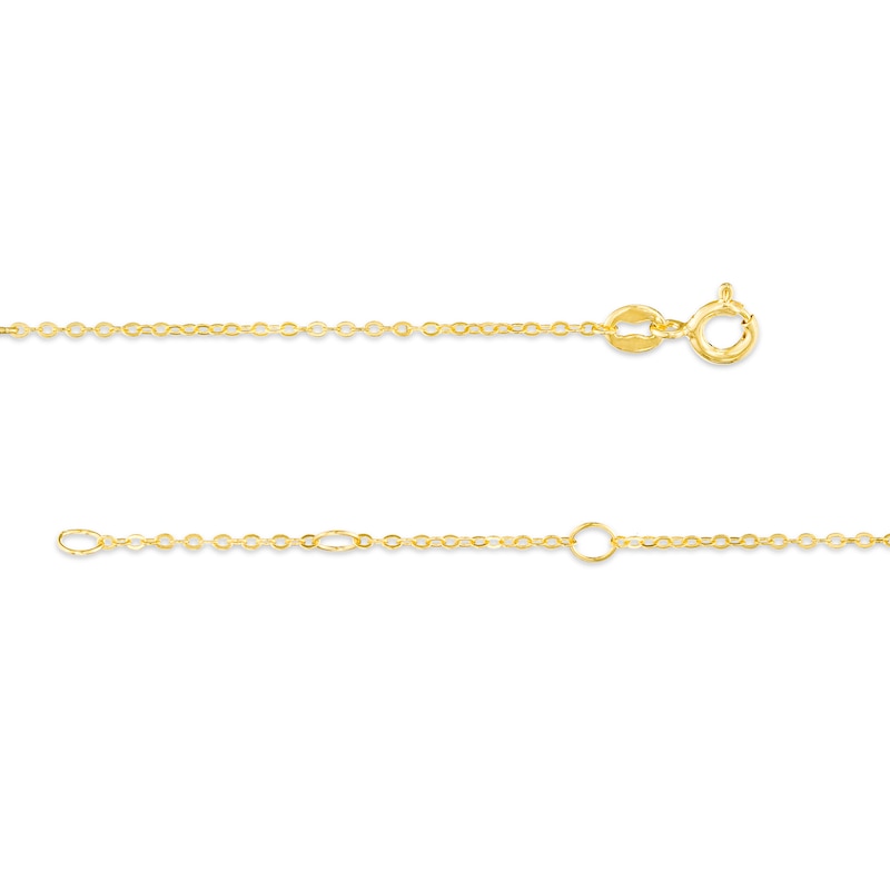 Main Image 3 of Iolite Third Eye Chakra Symbol Bracelet in Sterling Silver with 18K Gold Plate – 7.75"