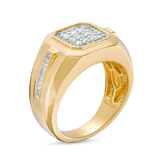 1/2 CT. T.w. Cushion-Shaped Multi-Diamond Ring in 10K Gold