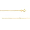 Thumbnail Image 3 of Swiss Blue Topaz Throat Chakra Symbol Bracelet in Sterling Silver with 18K Gold Plate – 7.75"