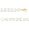 Thumbnail Image 3 of Men's 7.0-8.0mm Freshwater Cultured Pearl Strand Bracelet with 14K Gold Clasp – 8.5"