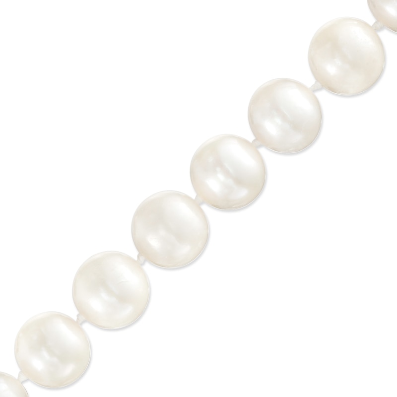 Main Image 1 of 8.5-9.5mm Freshwater Cultured Pearl Strand Bracelet with 14K Gold Clasp – 8.5"