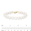 Thumbnail Image 4 of 8.5-9.5mm Freshwater Cultured Pearl Strand Bracelet with 14K Gold Clasp – 8.5"