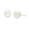 Thumbnail Image 0 of Men's 10.0mm Cultured Freshwater Pearl Stud Earrings in 14K Gold