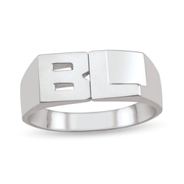 Bold Block Initials Ring (2 Initials)