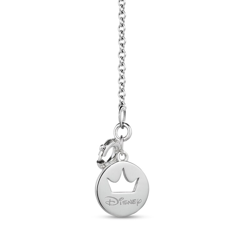 Main Image 2 of Enchanted Disney Rapunzel Amethyst and 1/5 CT. T.W. Diamond Pendant in Sterling Silver and 10K Rose Gold – 19"