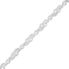 Thumbnail Image 1 of Diamond Accent Swirl Infinity Link Bracelet in Sterling Silver – 7.5"
