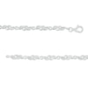 Thumbnail Image 2 of Diamond Accent Swirl Infinity Link Bracelet in Sterling Silver – 7.5"