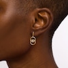 Thumbnail Image 1 of You Me Us 1/10 CT. T.W. Diamond Solitaire Intertwined Double Circle Drop Earrings in 10K Gold
