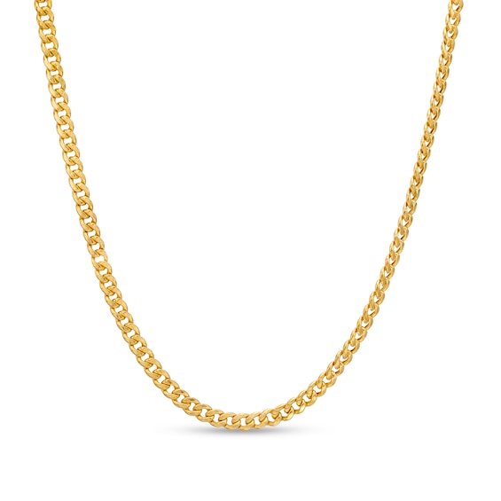 Child's 2.2mm Cuban Curb Chain Necklace in Hollow 14K Gold â 13"