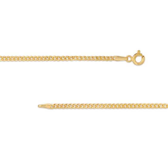 Child's 2.2mm Cuban Curb Chain Necklace in Hollow 14K Gold â 13"