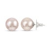 Thumbnail Image 1 of IMPERIAL® 11.0-12.0mm Pink Freshwater Cultured Pearl Stud Earrings in Sterling Silver
