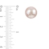 Thumbnail Image 2 of IMPERIAL® 11.0-12.0mm Pink Freshwater Cultured Pearl Stud Earrings in Sterling Silver