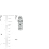 Thumbnail Image 3 of 1/6 CT. T.W. Black and White Diamond Art Deco Vintage-Style Huggie Hoop Earrings in Sterling Silver
