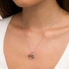 Thumbnail Image 2 of 1/6 CT. T.W. Black Diamond Infinity Wrapped Heart Pendant in Sterling Silver