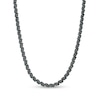Thumbnail Image 1 of 1/2 CT. T.W. Black Diamond "S" Link Tennis Necklace in Sterling Silver with Black Rhodium - 17"