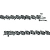Thumbnail Image 3 of 1/2 CT. T.W. Black Diamond "S" Link Tennis Necklace in Sterling Silver with Black Rhodium - 17"