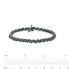 Thumbnail Image 3 of 1 CT. T.W. Black Diamond "S" Link Tennis Bracelet in Sterling Silver with Black Rhodium - 7.25"