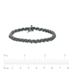 Thumbnail Image 4 of 1 CT. T.W. Black Diamond "S" Link Tennis Bracelet in Sterling Silver with Black Rhodium - 7.25"