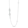 Thumbnail Image 2 of Vera Wang Love Collection Multi-Gemstone Pride Paper Clip Link Pendant in Sterling Silver – 19&quot;
