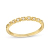 Thumbnail Image 1 of 1/15 CT. T.W. Diamond Vintage-Style Nine Stone Stackable Anniversary Band in 10K Gold