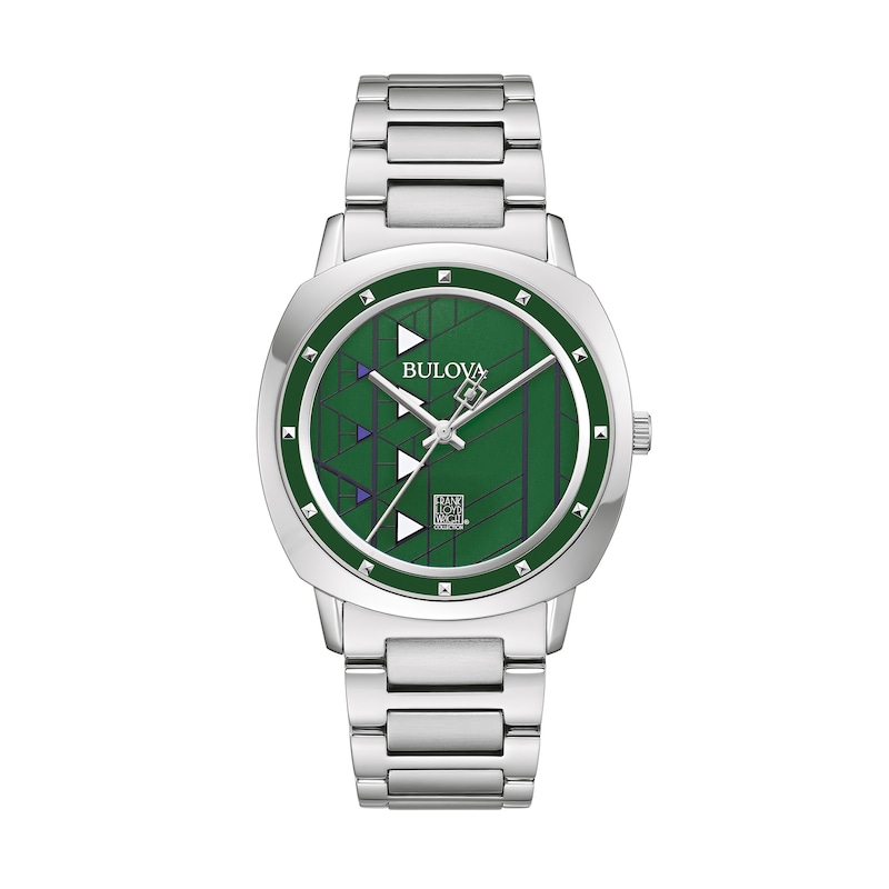 Main Image 1 of Men's Bulova Frank Lloyd Wright Watch with Green Dial (Model: 96A286)