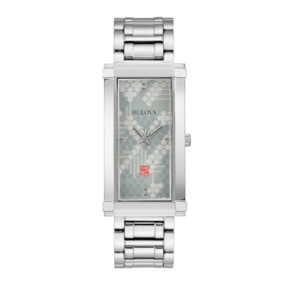 Ladies' Bulova Frank Lloyd Wright Watch with Rectangular Grey Dial (Model: 96L286)