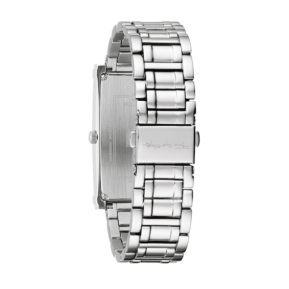 Ladies' Bulova Frank Lloyd Wright Watch with Rectangular Grey Dial (Model: 96L286)