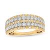 Thumbnail Image 1 of 1/4 CT. T.W. Diamond Multi-Row Anniversary Band in 10K Two-Tone Gold