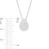 Thumbnail Image 3 of 1/2 CT. T.W. Certified Pear-Shaped Lab-Grown Multi-Diamond Pendant in 14K White Gold (F/SI2)