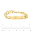 Thumbnail Image 3 of ID with Figaro Chain Bracelet in 10K Gold – 8.5"