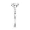 Thumbnail Image 4 of Pear-Shaped White Lab-Created Sapphire Engagement Ring in 10K White Gold