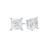 Thumbnail Image 1 of 3 CT. T.W. Certified Princess-Cut Lab-Grown Diamond Stud Earrings in 14K White Gold (F/SI2)