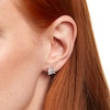 Thumbnail Image 2 of 3 CT. T.W. Certified Princess-Cut Lab-Grown Diamond Stud Earrings in 14K White Gold (F/SI2)