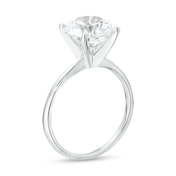 4 CT. Certified Lab-Grown Diamond Solitaire Engagement Ring in 14K White Gold (F/Vs2)